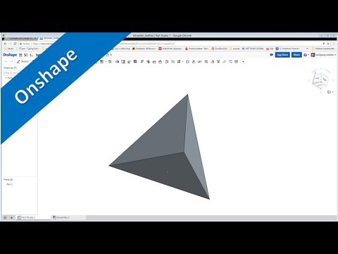 8 5 Tetraeder drafted Onshape Training Part Design