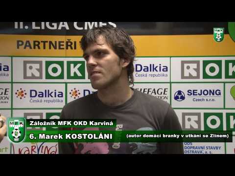 Sezóna 2009/2010 19. kolo MFK OKD Karviná vs. FC TESCOMA Zlín - záložník Marek Kostoláni