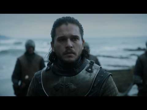 Game of Thrones Season 7×03  Jon Snow Sees The Dragons for The First Time