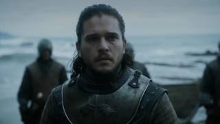Game of Thrones Season 7×03 Jon Snow Sees The Dragons for The First Time