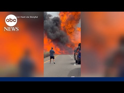 Car explosion sparks wildfire in Arizona