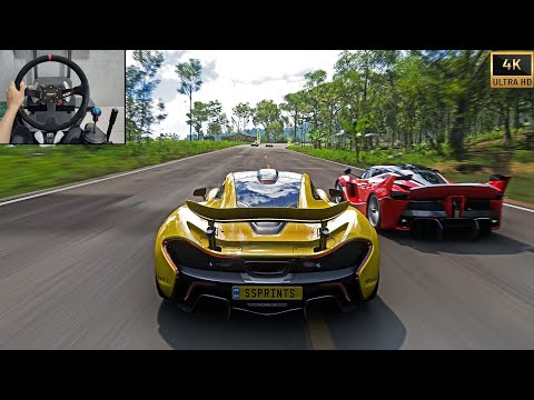 McLaren P1 (1280) VS Hypercars | Forza Horizon 5 | Steering Wheel Gameplay