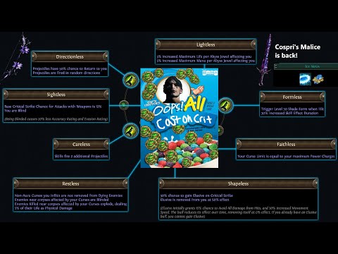 [PoE 1] Blind Prophet & the many flavors of CoC (Cospri's Ice nova, Spark, EK/Exsanguinate etc.)