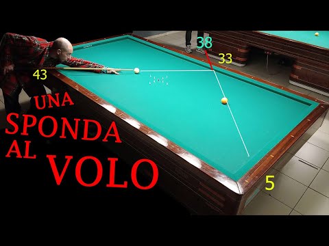 una sponda di volo sistema croce con angolo 50 (lezioni di biliardo 21)