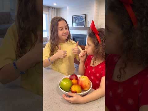 Kids learn to drink and eat healthy ❤️