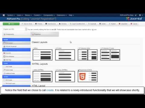 Ep. 59: How to create custom Joomla! registration forms  with RSForm!Pro