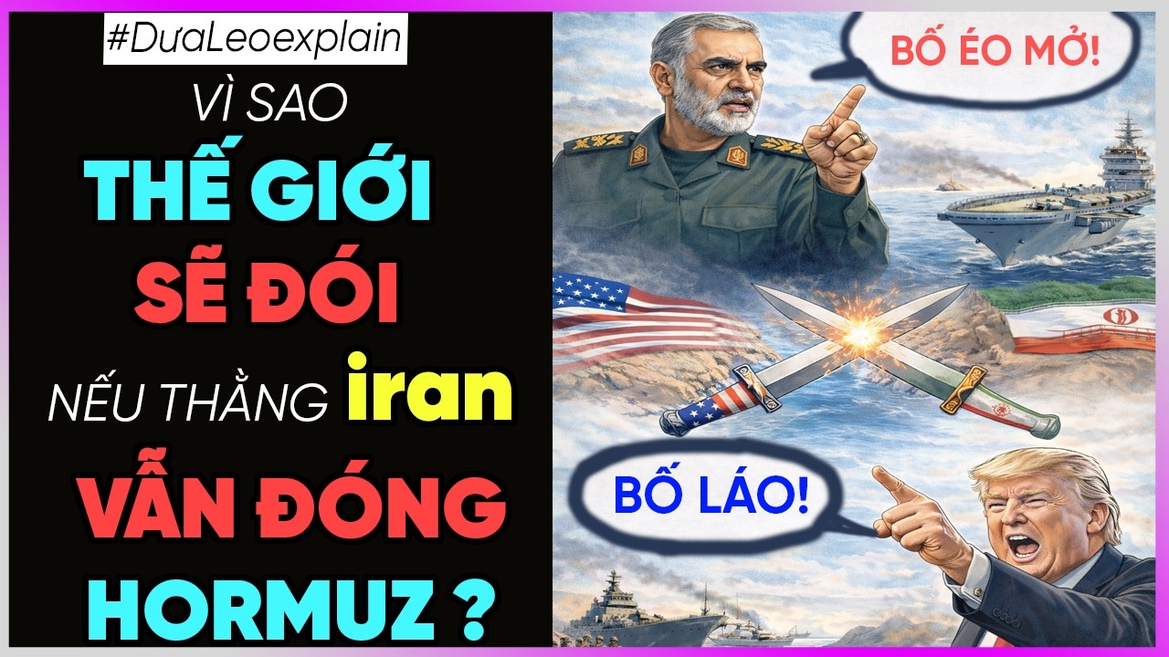 Vì sao iran mất dạy chặn eo Hormuz sẽ làm thế giới ĐÓI? [Dưa Leo DBTT]