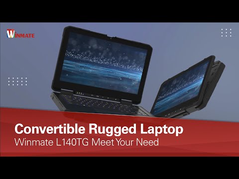 Winmate L140TG Convertible Rugged Laptop