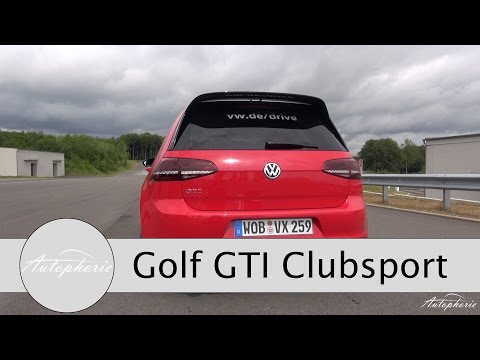 2016 VW Golf GTI Clubsport: Exhaust Sound / Acceleration 0 - 100 kph / 0 - 62 mph