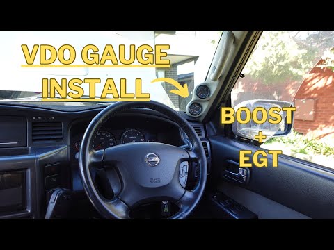 Installing VDO Boost and EGT Gauges In My Patrol