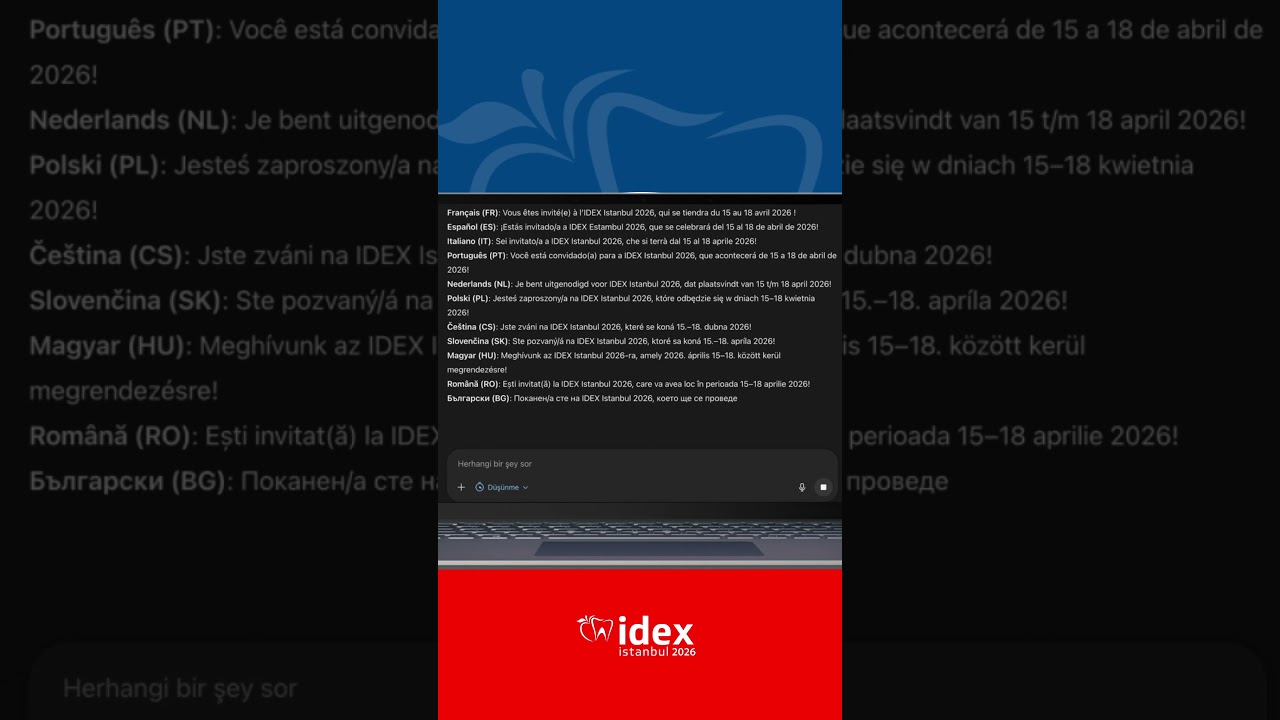 🌍 Dünya İstanbul’da buluşuyor — sizi de aramızda görmek isteriz.