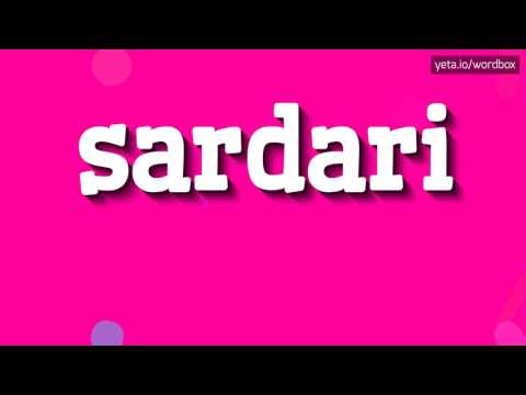 SARDARI - HOW TO PRONOUNCE IT!?