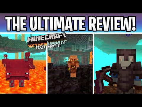 Minecraft 100+ Hours Nether Update Review! 1.16 Mobs, Items & Biomes Gameplay