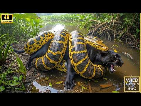 Wild Life amazon jungle : Only 1% Know These Top Rarest Animals Black Panther vs Anaconda #wildlife