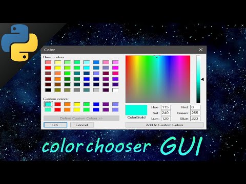 Learn Python tkinter GUI colorchooser easy 🎨