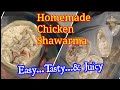 அசத்தலான அரேபிய சிக்கன் ஷவர்மா -Homemade Chicken Shawarma -  Easy 