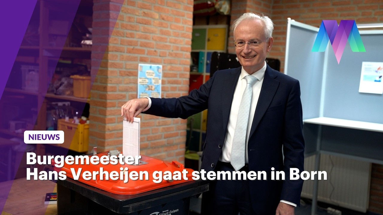 Burgemeester Hans Verheijen gaat stemmen in Born