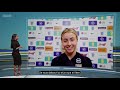Alex Scott (BBC) interview de Leah Williamson sur son rôle de capitaine pour l'Angleterre