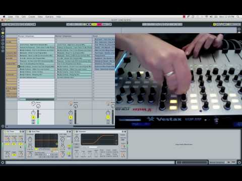 Martijn Kuilema: DJ with Vestax VCM 600, Ableton Live 8 Part 1