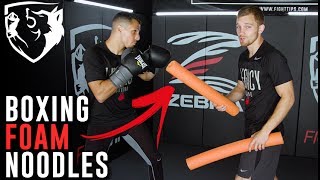 Using Foam Pool Noodle Drills for Improving Boxing Defense