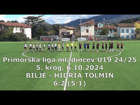 U19 Bilje - Hidria Tolmin  6:2 (5:1), EPNL U19 24/25, 5. krog, 6.10.2024