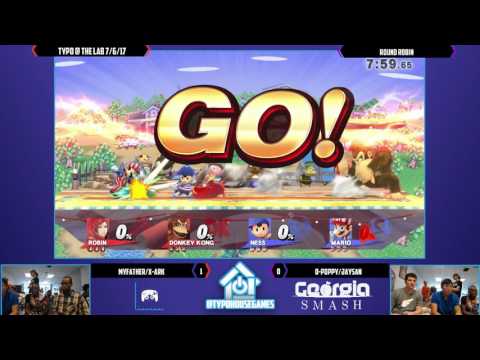 Typo @ The Lab 7/6/17 - MyFather/X-Ark vs O-Poppy/Jaysan - Smash 4 Doubles Round Robin