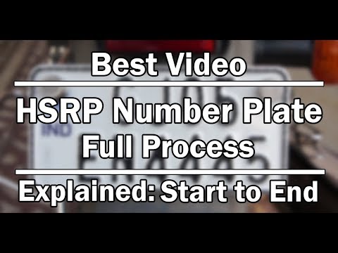 સરળતાથી HSRP નખાવો - HSRP Number Plate Process Start to End Full Explained Video