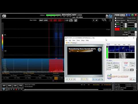 03.08.2019 14:26UTC, [2m], ISS SSTV online capture, 145.800MHz