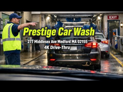 💧Prestige Car Wash VIP Fast Pass | 277 Middlesex Ave, Medford MA | 4K Drive-Thru - 7/12/22