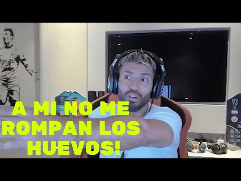 KUN AGUERO REACCIONA y EXPLOTA en rabia al AMENAZAR a un jugador de VALORANT