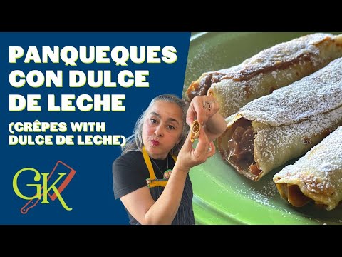Panqueques con Dulce de Leche | Gaby's Kitchen 💚 #panqueques #crepes #dulcedeleche