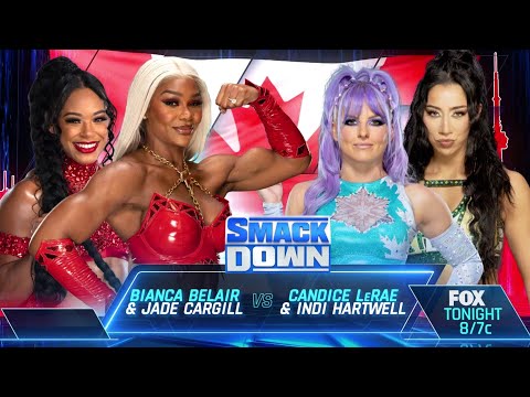 Bianca Belair & Jade Cargill Vs Candice LeRae & Indi Hartwell - WWE Smackdown 05/07/2024 (Español)