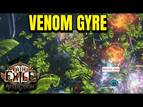OUTDATED Endgame Venom Gyre Deadeye Strength Stacker buildguide Path of Exile 3.23 Affliction POE