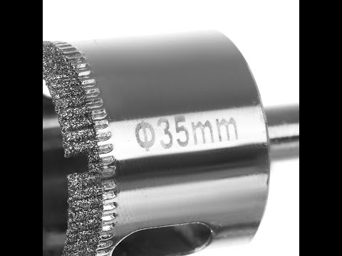 Zestaw Otwornic Diamentowych 6 8 10 16 20 28 35 45 50 68 mm Otwornice do Gresu Płytek Szkła Koronki