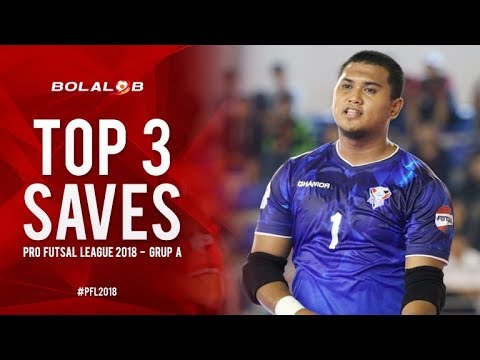 FLYING SHOT STOPPER - Top 3 Saves Pro Futsal League 2018 | Week 6