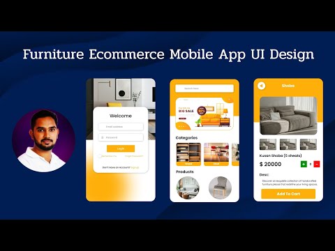 Furniture Ecommerce Mobile App UI Design  || Figma Tutorial Tamil