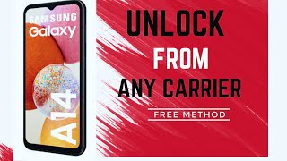 Unlock Samsung Galaxy A14 by code