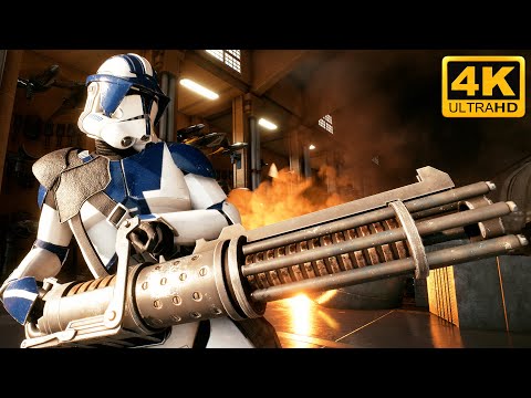 BATTLE OF NABOO: Clone Troopers vs CIS Battle Droids - Star Wars: Battlefront 2 (4K, HDR)