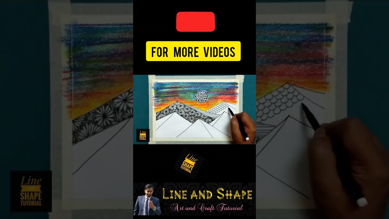 #shorts Pattern landscape #zentangle