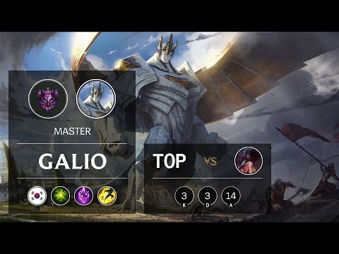 Galio Top vs Akali - KR Master Patch 10.1