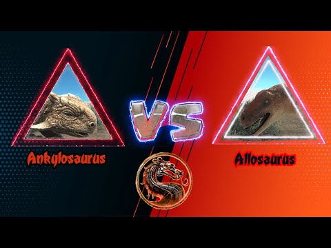 Allosaurus VS Ankylosaurus #Battle of the dinosaurs#part 6 🦖 #Animal Revolt Battle Simulator