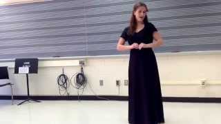 Me singing &quot;Poor Wandering One&quot; from &quot;The Pirates of Penzance&quot;: WSMA State Solo &amp; Ensemble