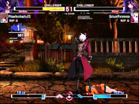 Under Night: In-Birth EXE Late (PikawhopikachuX3 vs GokumiFarerence) Gordeau vs Eltnum