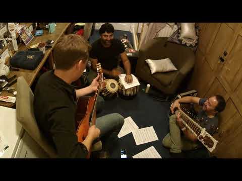 UK indo-jazz trio - The Teak Project rehearse a new tune