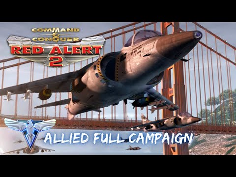 C&C Red Alert 2 - Allied Full Campaign / All Missions Complete Walkthrough Playthrough Longplay