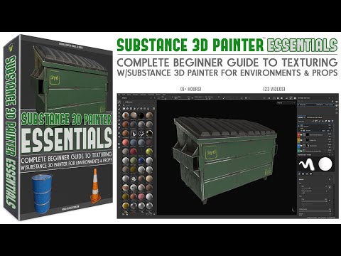 Substance 3D Painter Essentials - Tutorial Course: Complete Beginner Guide to Texturing w/Painter