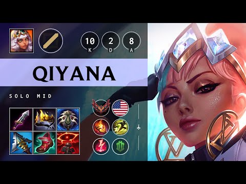 Qiyana Mid vs Zed - NA Grandmaster Patch 25.S1.3