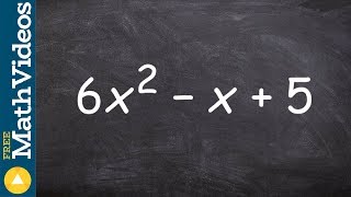 How to identify when a trinomial is not factorable