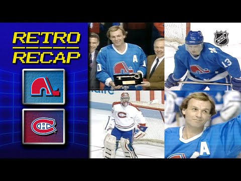 Lafleur's fitting farewell | Retro Recap | Nordiques vs Canadiens