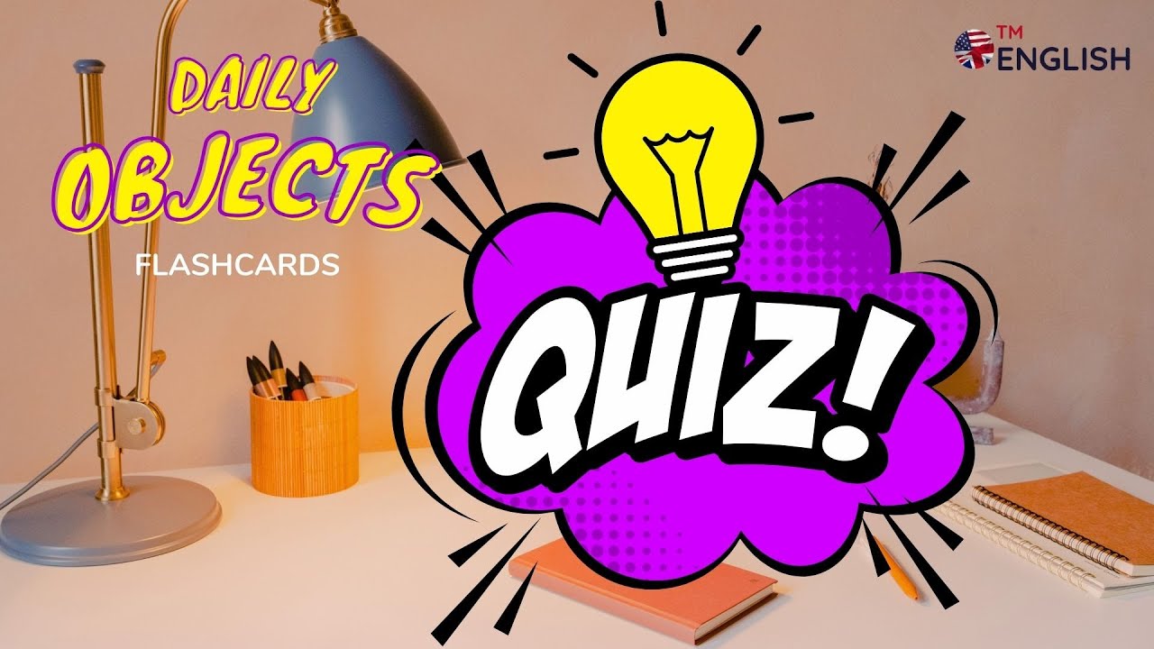 Daily Objects Flashcards Quiz | Listening Practice Test | Best ESL Resources 👍👍👍